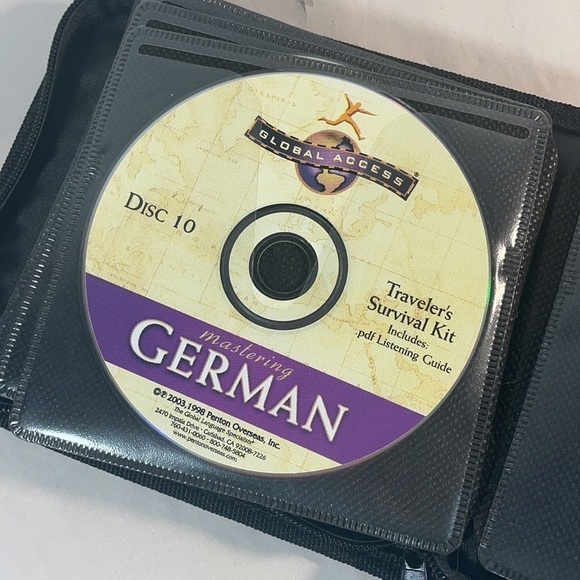 Learn German 10 Disc Edition Set With Travel Case - Picture 10 of 11